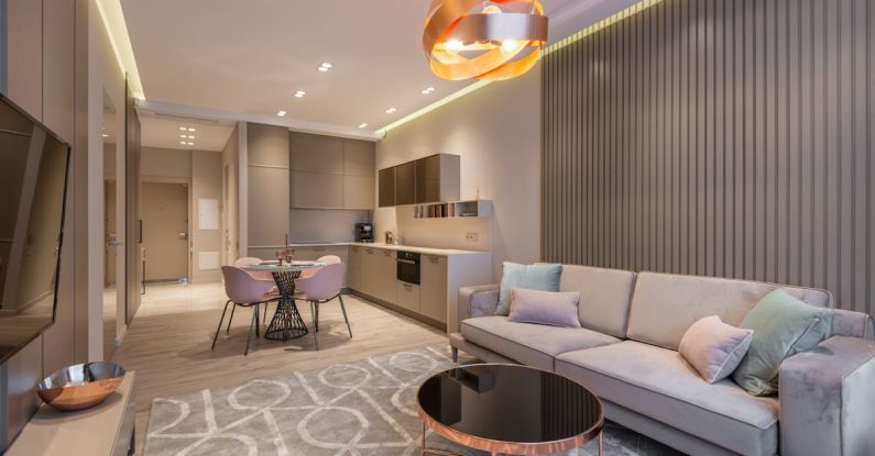 Investment Trends - Contemporary apartment with kitchen and stylish living zone