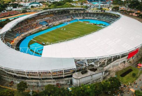 Sporting Events - Aerial View of Football Stadium