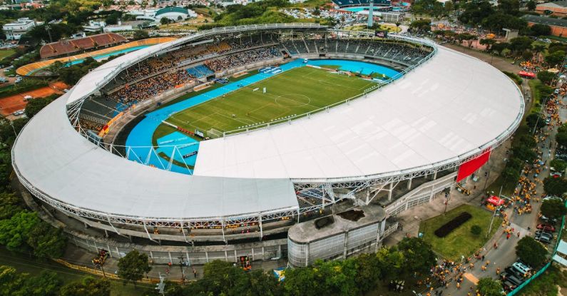 Sporting Events - Aerial View of Football Stadium