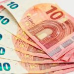 Economics - Six 10 Euro Banknotes