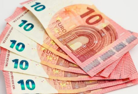 Economics - Six 10 Euro Banknotes